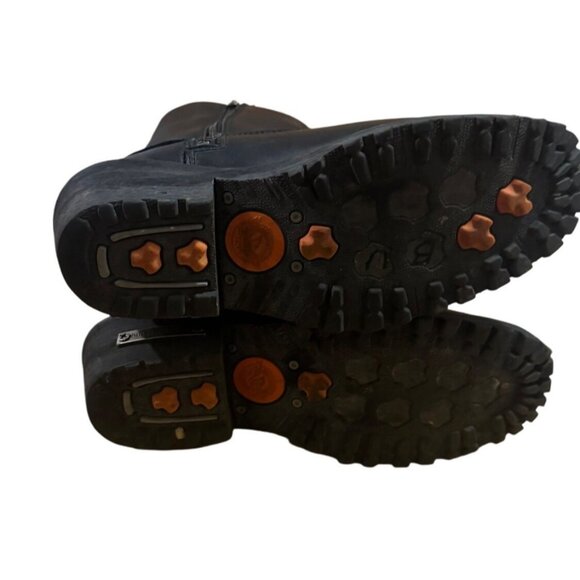 Milwaukee Leather Women's Black Genuine Leather Riding Boots Size 6 . - Picture 13 of 15